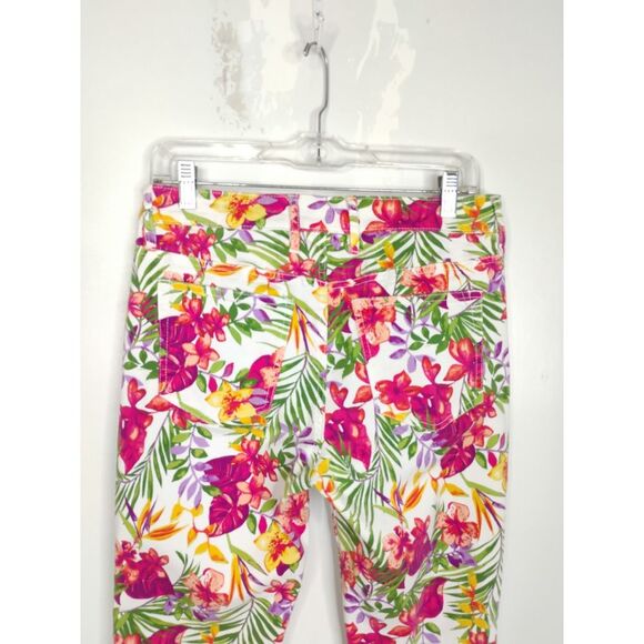 Tommy Bahama Marabella Blooms Ankle Skinny Jeans SZ 28 Boho Artisan Design - Picture 16 of 16